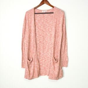 Madewell Women’s Cardigan Cotton Chic Coastal Knit Marled Texture Soft Size S